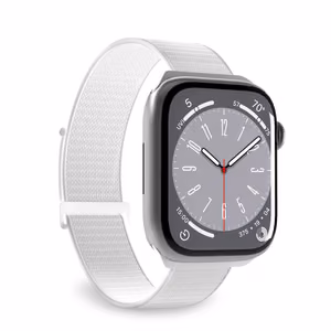 Puro Sport Nylon Hihna Apple Watch 38 / 40 / 41 mm:lle - Valkoinen