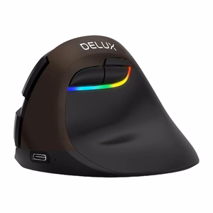 Delux M618Mini -ergonominen hiiri (kultainen, USB / Bluetooth / 2,4G)