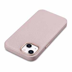 iCarer Litchi Premium Nahkakotelo iPhone 14 Plus Magneettinen nahkakotelo MagSafe Pink (WMI14220711-PK)