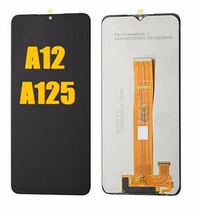 LCD-näyttö Samsung A125 A12 2020 kosketusnäytöllä musta alkuperäinen