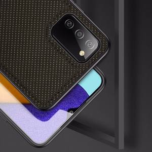 Dux Ducis Fino kotelo päällystetty nylon materiaalia Samsung Galaxy A03s vihreä