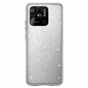 Crystal Glitter Case for Xiaomi Redmi 10C Silver