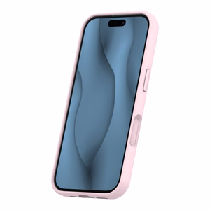 Silikoninen Thin Mag -suojakuori iPhone 17 6,3":lle vaaleanpunainen