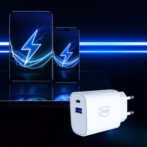 3mk FlowPower 30W 1A1C PD 3.0 QC4+ seinälaturi - valkoinen