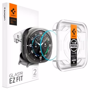 Spigen Glas.TR EZ Fit -karkaistu lasi Samsung Galaxy Watch Ultra (47mm):lle - kirkas (2 kpl)