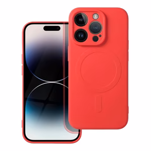 Silikoninen Mag Cover iPhone 14 PRO:lle yhteensopiva MagSafen kanssa punainen