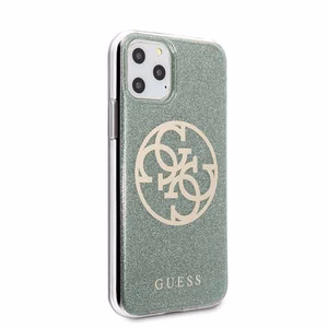 Guess GUHCN58PCUGLKA iPhone 11 Pro khaki hard case 4G Circle Glitter