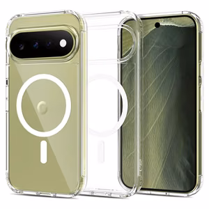 Tech-Protect FlexAir Hybrid MagSafe -suojakuori Google Pixel Pro 9 / 9 Pro / 10 / 10 Pro / 11 / 11 Pro -malleille, läpinäkyvä