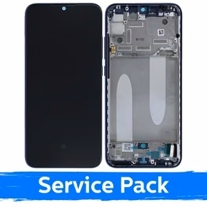 LCD-naytto yhteensopiva Xiaomi Mi A3 kehyksella / Not just Blue / (Service Pack)