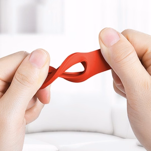 Crong Silicone case for Apple AirTag 1 / 2, with key ring, red