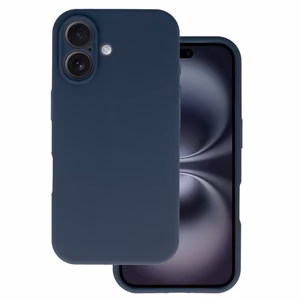 Silikoninen lite puhelinkuori iPhone 16 tummansininen