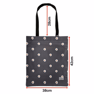 Shopping bag Wonder pattern 3 grey