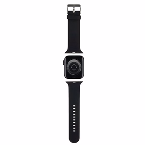 Karl Lagerfeld 3D Rubber Choupette Head hihna musta Apple Watch 42/44/45/49mm:lle
