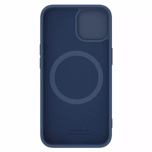Nillkin CamShield Silky Silikoninen Suojakuori iPhone 15 Plus:lle laivastonsininen