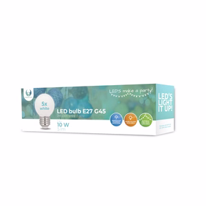 Forever Light LED-lamppu E27 G45 2W 230V neutraali valkoinen 5 kpl