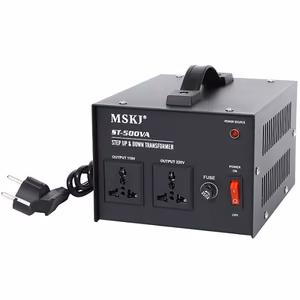 Jännitemuuntaja 110 VAC-220 VAC / 220 VAC-110 VAC, 500 VA