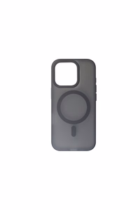 JM MAGSAFE SILK FROST I -suojakuori iPhone 16 Pro -mallille, musta