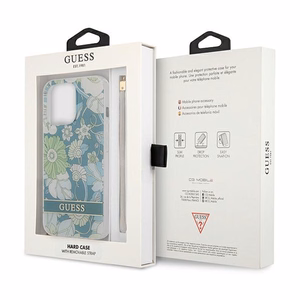 Guess GUHCP13XHFLSN iPhone 13 Pro Max 6.7" vihreä/vihreä kovakotelo Kukkahihna