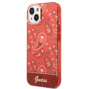 Guess GUHCP14SHGBNHR iPhone 14 6.1" punainen/punainen kovakotelo Bandana Paisley (Paisley)