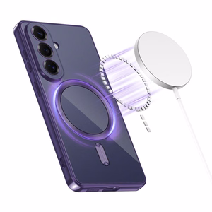 Tech-Protect MagFlex MagSafe -suojakuori Samsung Galaxy S26:lle - läpinäkyvä violetti