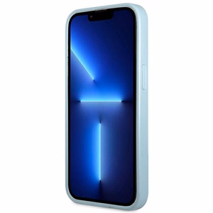 Guess Saffiano 4G Small Metal Logo Suojakuori iPhone 13 Pro / 13:lle - sininen