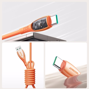 Joyroom S-A59 Vibrant Series 3A USB-A - USB-C Kaapeli 1,2m - oranssi