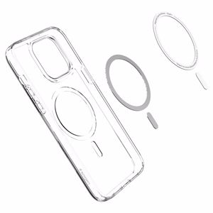 Spigen Ultra Hybrid Mag -kotelo MagSafella iPhone 14 Pro:lle - Kirkas/valkoinen