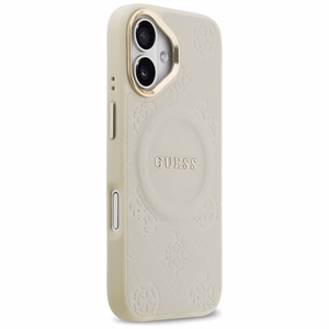 GUESS Peony Hot Stamp MagSafe -suojakuori iPhone 17 - beige