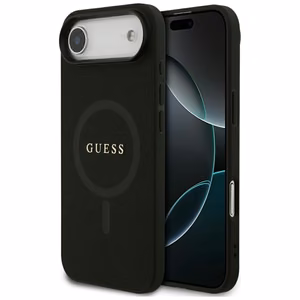 Guess Saffiano Classic Logo MagSafe suojakuori iPhone Air - musta