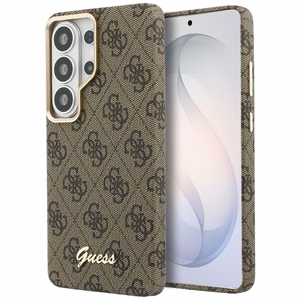 Guess case 4G Script MagSafe for Samsung Galaxy S26 Ultra brown