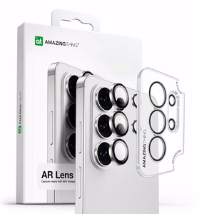 AmazingThing Radix AR Lens Glass kameran linssisuoja Samsung S26 Ultra -puhelimelle - hopeinen