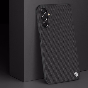 Nillkin Textured Case vahvistettu nylon Suojakuori Samsung Galaxy A14 5G / Galaxy A14:lle musta
