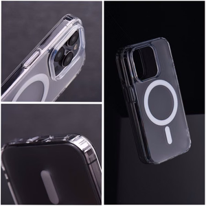 Suojakuori iPhone 14 PLUS:lle Frost Mag Cover MagSafe-yhteensopiva läpinäkyvä jäinen