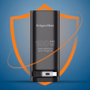 Kruger&Matz litiumioni-virtapankki QC- ja PD-tuella, 20000 mAh, 100 W
