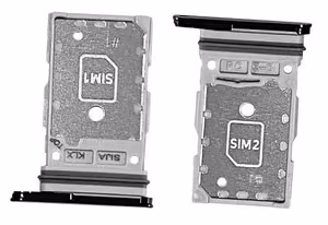 SIM-kortin pidike Samsung S901/S906 S22/S22 Plus Dual Phantom Black alkuperäinen (service pack)