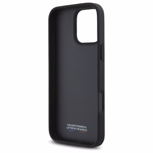 BMW M Perforated Tricolor Detail Line Suojakuori iPhone 16 Pro Max:lle - tummanharmonaa