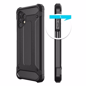 Hybrid Armor Case Kova kestävä suojus Samsung Galaxy A73 musta