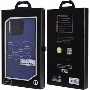 Audi IML MagSafe suojakuori iPhone 15 Pro Max:lle - sininen