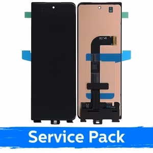 LCD-näyttö yhteensopiva Samsung F926 Z Fold3 (OUTER) musta (Service Pack)