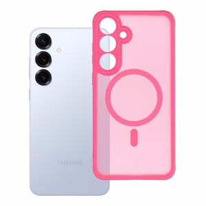 Case for Samsung S25 PLUS Full Matte Mag Cover compatible with MagSafe pink