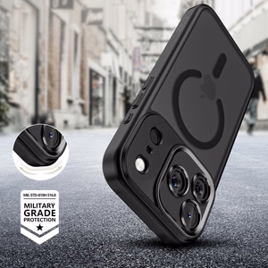 Tech-Protect MagCam MagSafe Suojakuori iPhone 17 Pro Max:lle - Matta Musta