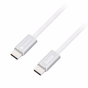 Kaapeli USB-C - USB-C Forcell F-Energy QC4.0 PD 5A 240 W Cafule Color 2 m CBN1 valkoinen
