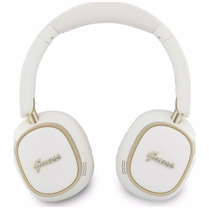 Wireless headphones Guess ENC Rectangle Metal Script white