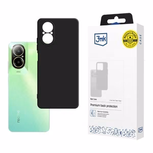 3mk Matt Case -suojakuori Realme C67:lle - musta