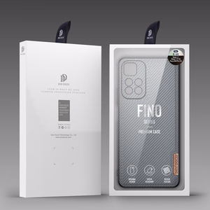 Dux Ducis Fino kotelo kansi päällystetty nylon materiaalia Poco M4 Pro 5G sininen
