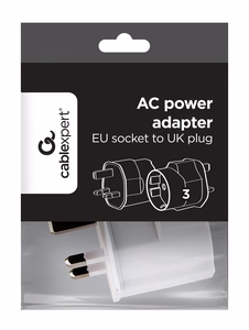 POWER ADAPTER AC EU TO UK 13A/A-AC-EUFUKM-01 GEMBIRD