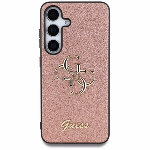 GUESS Suojakuori Samsung S25:lle GUHCS25SHG4SGP (Fixed Glitter Big 4G) Vaaleanpunainen
