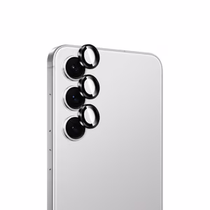 Puro karkaistu lasi takakameralle Samsung Galaxy S26:lle ja S26 Plus:lle mustalla kehyksellä