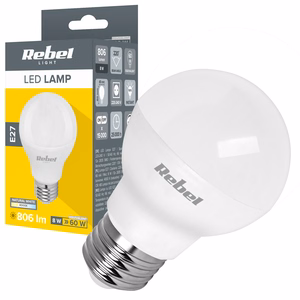 Rebel G45 E27 LED-lamppu, 8 W, 4000 K, 230 V