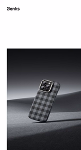 Benks Magneettinen Armor Vichy Kevlar Suojakuori (RF66) iPhone 16 Pro Max:lle punainen